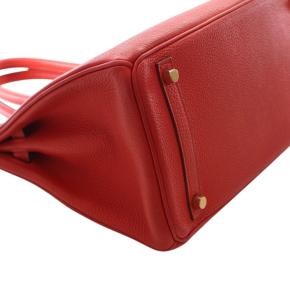 Hermes Vermillion Togo Birkin Retourne 30 13