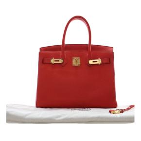 Hermes Vermillion Togo Birkin Retourne 30 15