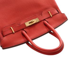 Hermes Vermillion Togo Birkin Retourne 30 6