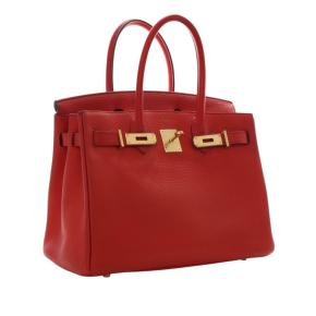 Hermes Vermillion Togo Birkin Retourne 30 7