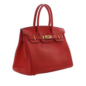 Hermes Vermillion Togo Birkin Retourne 30 9