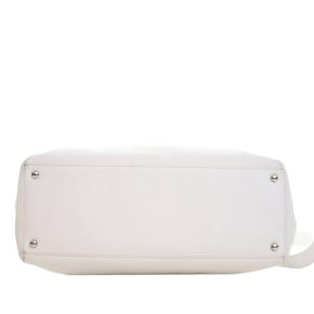 Chanel White Medium Calfskin Executive Cerf Tote 7