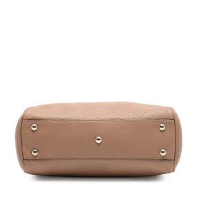 Gucci Camel Mini Calfskin Bamboo Shopper Satchel 3