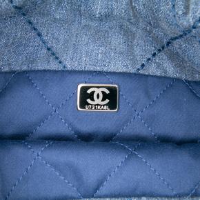 Chanel Blue Mini Denim Studded 22 Bag 6