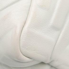 Fendi White Mini Zucca Embossed Leather Baguette Satchel 8