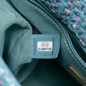 Chanel Blue Large Tweed 19 Flap 6