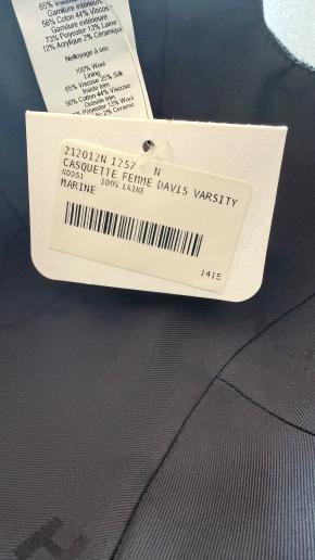 Hermes Marine Blue Davis Varsity Cap 8