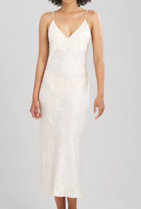 Natori Ines Jacquard Silk Slip Dress 2
