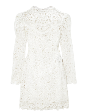 Isabel Marant Daphne Droderie Anglaise Ramie Mini Dress 4