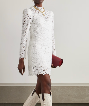 Isabel Marant Daphne Droderie Anglaise Ramie Mini Dress 2