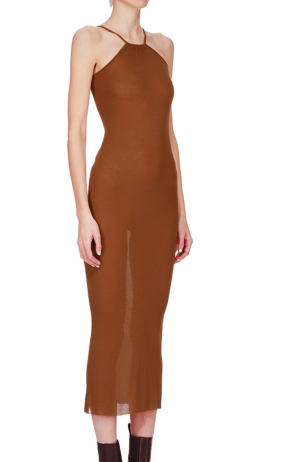 Rick Owens Skorpio Ribbed-Knit Midi Dress 4