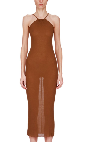 Rick Owens Skorpio Ribbed-Knit Midi Dress 5