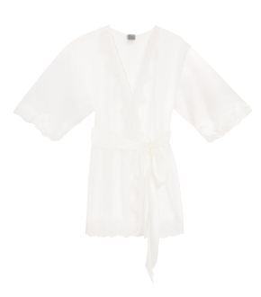 Carine Gilson Lace-Appliqué Sheer Kimono 2