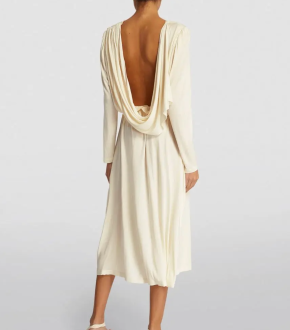 Ninety Percent Draped Muay Midi Dress 4