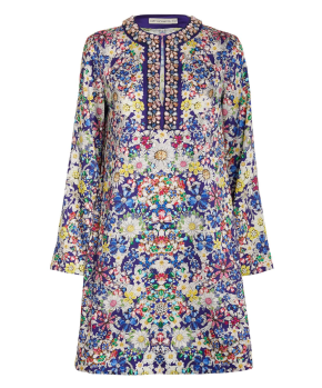 Mary Katrantzou Multicolour Floral Jewel-Neck Tunic Mini Dress 3