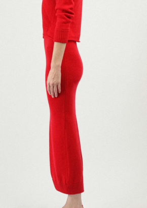 Rowen Rose Wool Knit Skirt 4