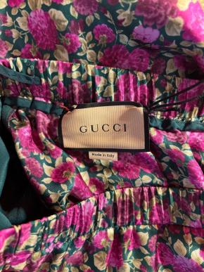 Gucci Floral Silk Trousers 5
