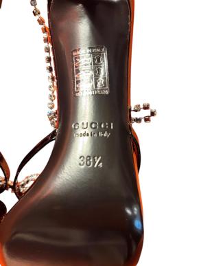 Gucci Patent And Crystal Sandals 6