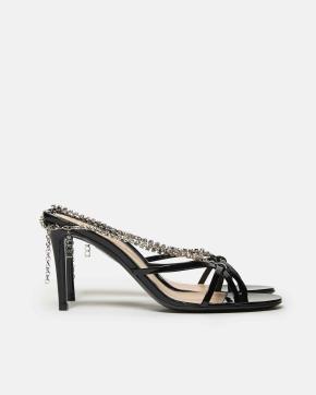 Gucci Patent And Crystal Sandals 2