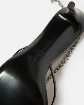 Gucci Patent And Crystal Sandals 5
