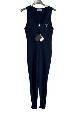 Prada Navy Blue Lycra Jumpsuit 2