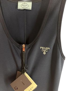 Prada Navy Blue Lycra Jumpsuit 4