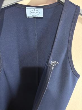 Prada Navy Blue Lycra Jumpsuit 10