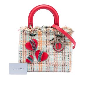 Dior Medium Tweed Heart Deco Lady Dior 8