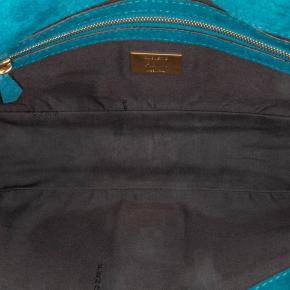 Fendi Blue Medium Suede Baguette Satchel 4