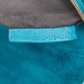 Fendi Blue Medium Suede Baguette Satchel 6