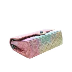 Chanel Metallic Quilted Goatskin Reissue 2.55 Double Flap 12