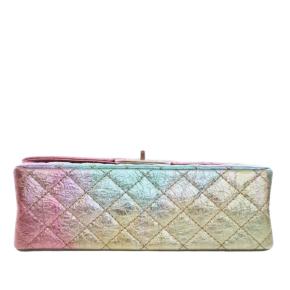 Chanel Metallic Quilted Goatskin Reissue 2.55 Double Flap 5