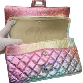 Chanel Metallic Quilted Goatskin Reissue 2.55 Double Flap 7