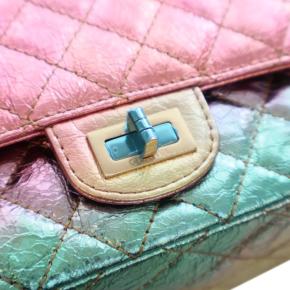 Chanel Metallic Quilted Goatskin Reissue 2.55 Double Flap 9