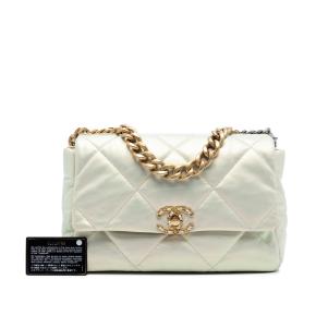 Chanel Large Iridescent Lambskin 19 Flap 8