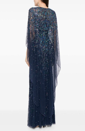 Jenny Packham Delphine Sequin-Embellished Gown Dress 3