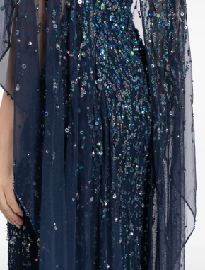 Jenny Packham Delphine Sequin-Embellished Gown Dress 7