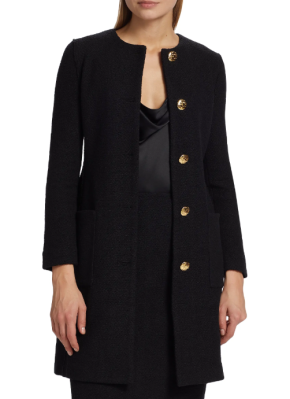 St. John Bouclé Twill Topper Jacket 5