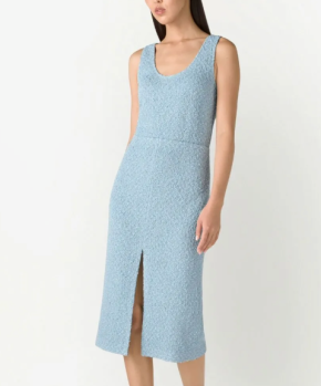 St. John Tweed Scoop Neck Dress 3