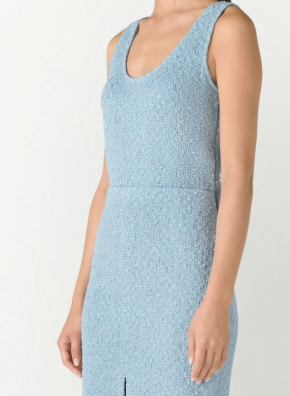 St. John Tweed Scoop Neck Dress 5