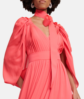 Elie Saab Pleated Silk Chiffon Gown 5