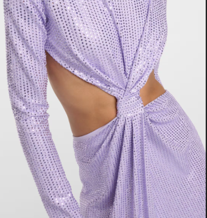 Area Crystal-Embellished Cutout Jersey Gown 6