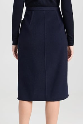 Vince Brushed Recycled Wool-Blend Pencil Skirt 3
