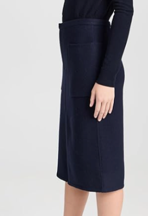 Vince Brushed Recycled Wool-Blend Pencil Skirt 2
