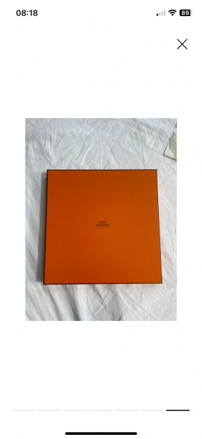 Hermes Orange Cannes et Pommeaux Silk Scarf 7