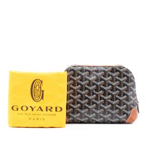 Goyardine Black Vendome Cosmetic Pouch 8