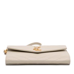 Saint Laurent Grain De Poudre Matelasse Cassandre Flap Pouch 3