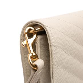 Saint Laurent Grain De Poudre Matelasse Cassandre Flap Pouch 7