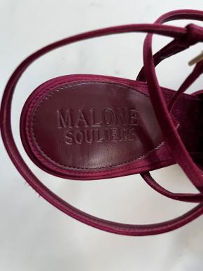 Malone Souliers Rafaela Red Pompom Sandals 4