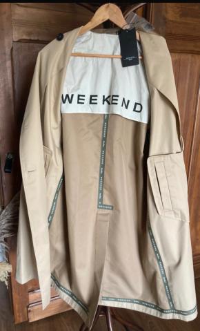 MaxMara Weekend Beige Colour Block Trench 6